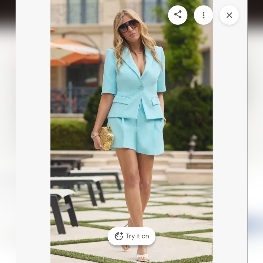 Generation Love Melbourne Crepe Aqua  Blazer  Rare Size XXL - Picture 7 of 10